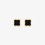 Rosalyn Leaf Earring - Black
